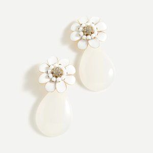 J. Crew Flower drop earrings